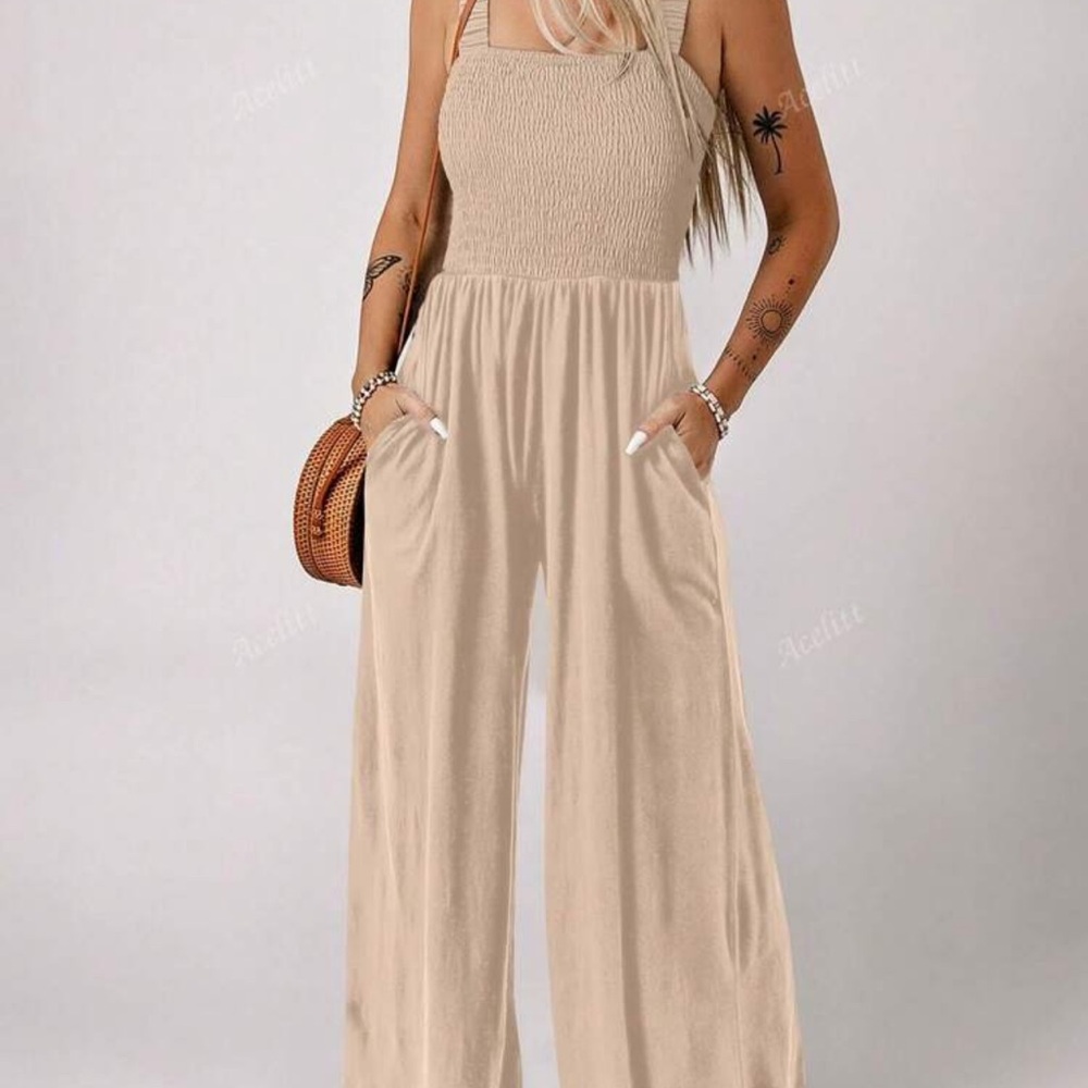 Women's Cream Jumpsuit